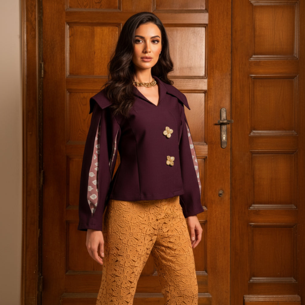 Royal Bloom Top