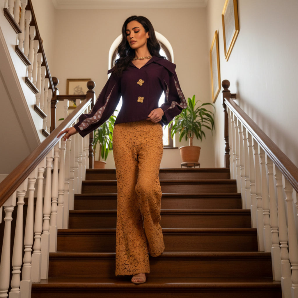 Royal Bloom Top