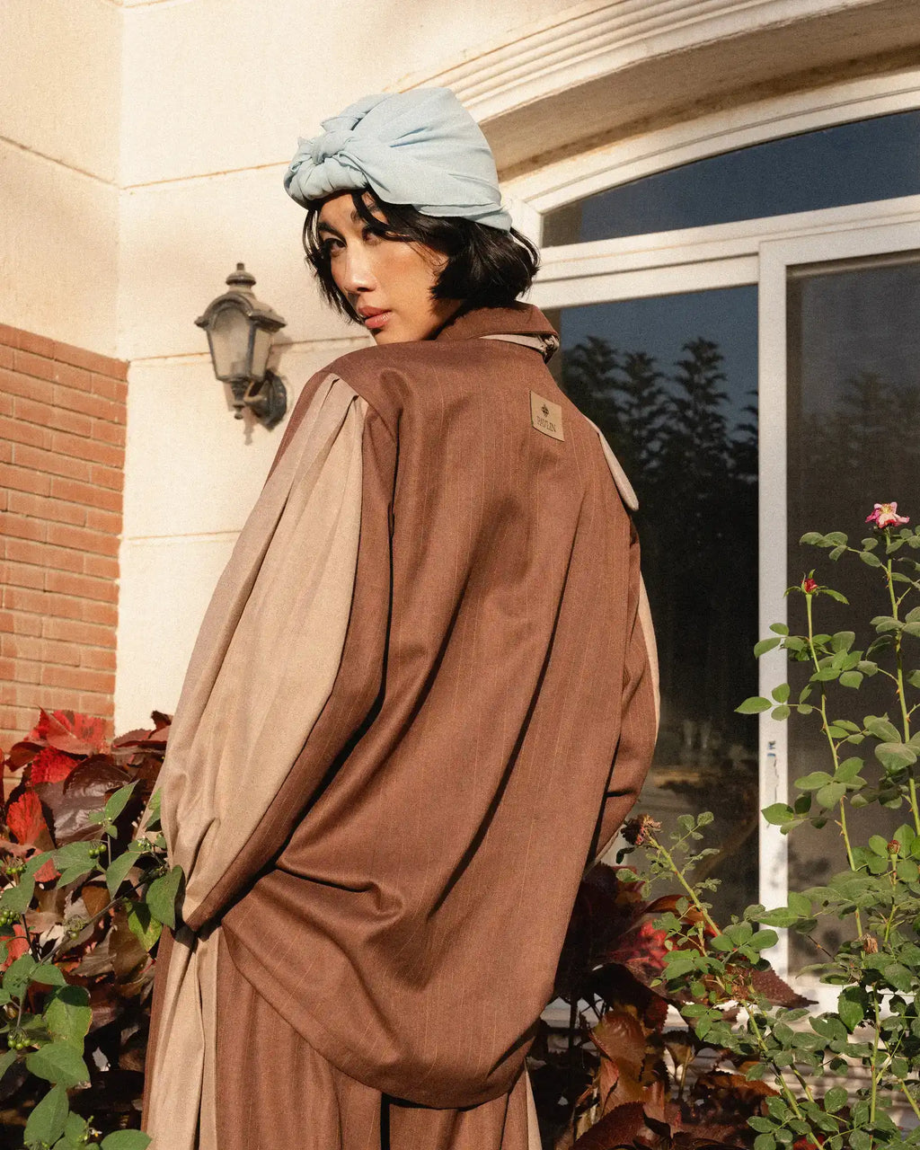 Elegant cocoa grace set with warm tones and a refined feminine design